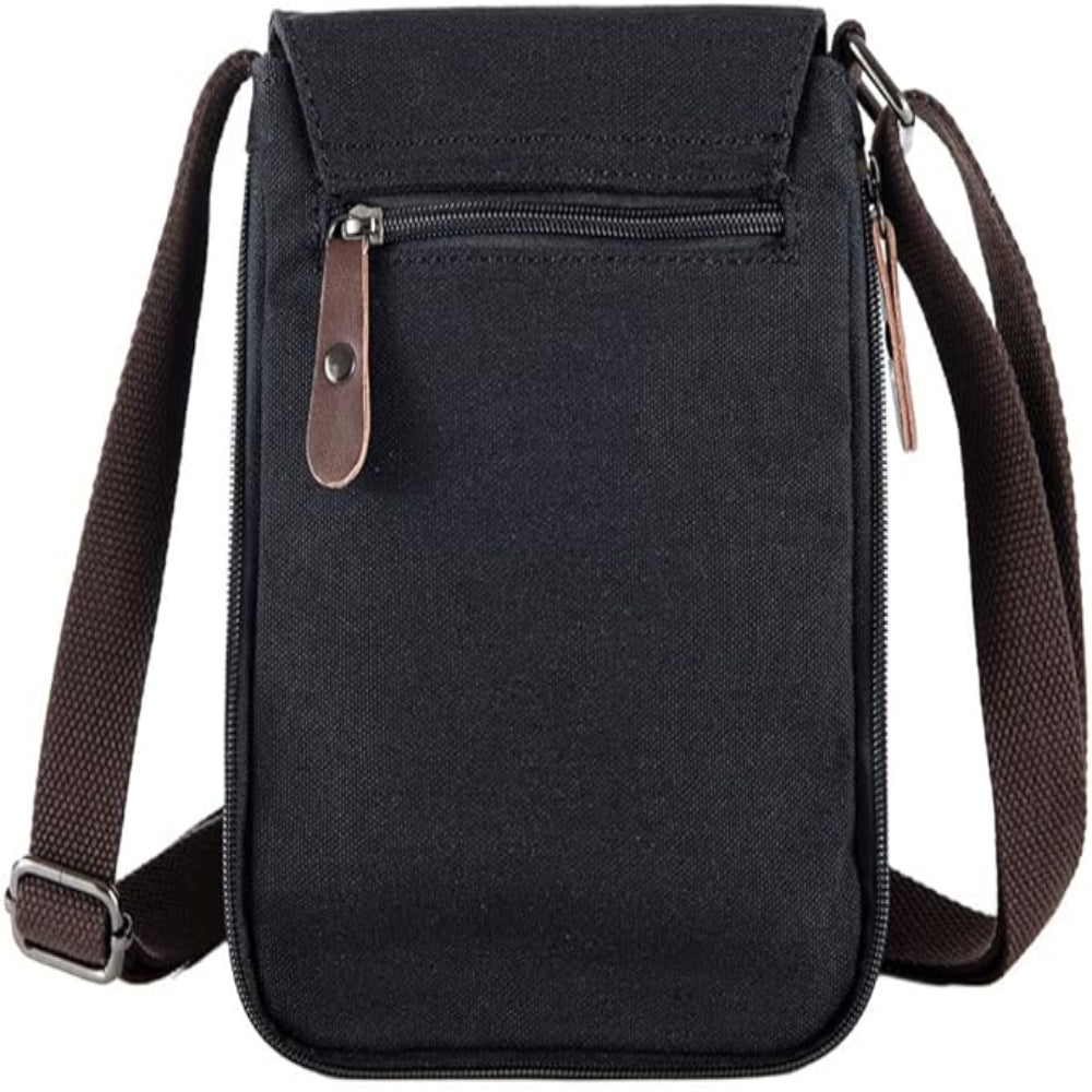 Vintage Canvas Messenger Bag – Crossbody Shoulder Satchel, Adjustable Strap