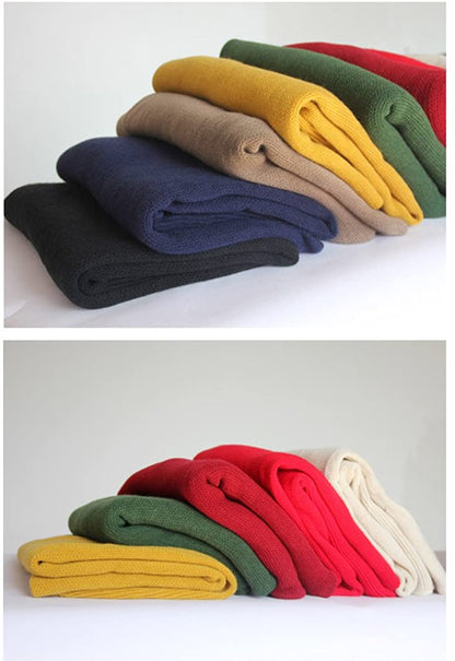 Wander Agio Womens Warm Winter Infinity Scarves Set Blanket Scarf Pure Color