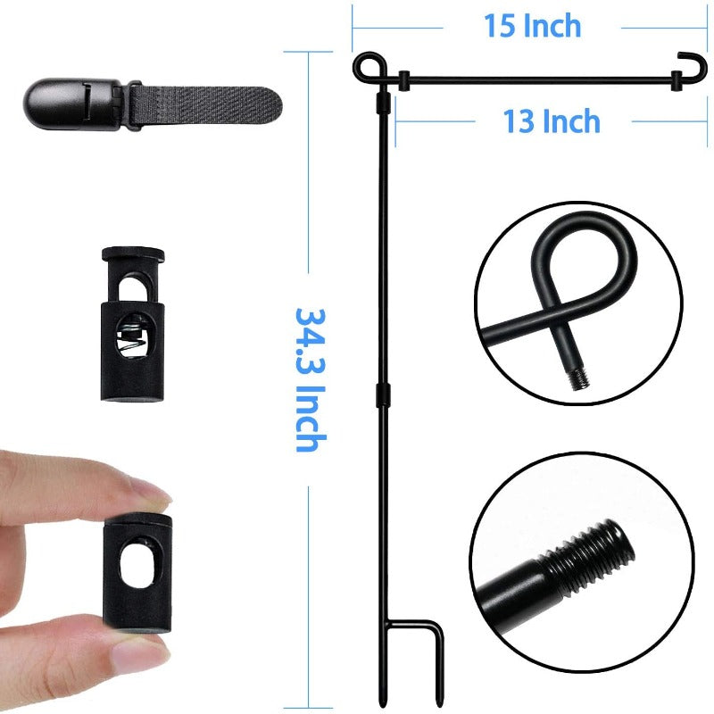 Metal Garden Flag Stand