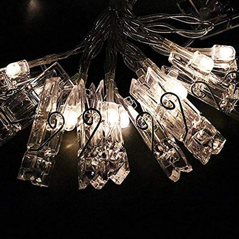 Battery Operated LED Hanging Decorative Picture Photo Clip String Lights