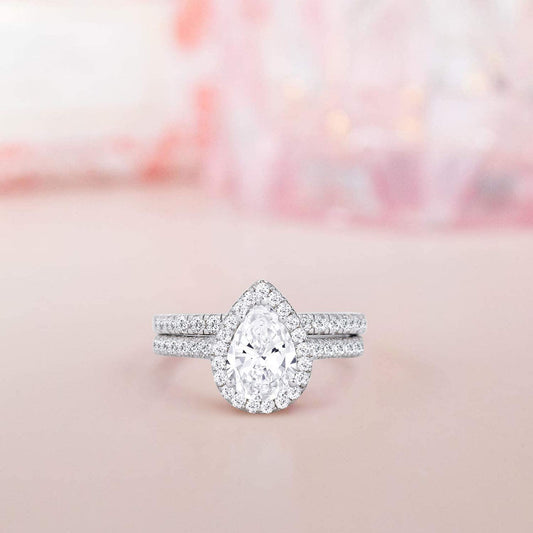 925 Sterling Silver Teardrop Wedding Band