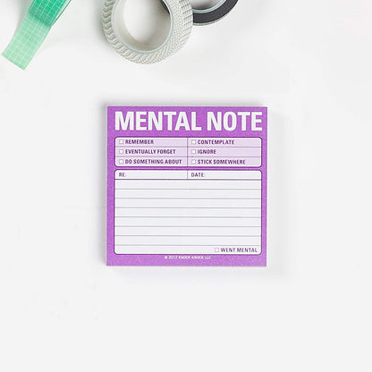 Funny Mental Note Sticky Notepad