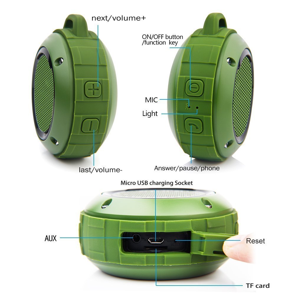 Outdoor Waterproof Wireless Bluetooth Portable Sports Speaker
