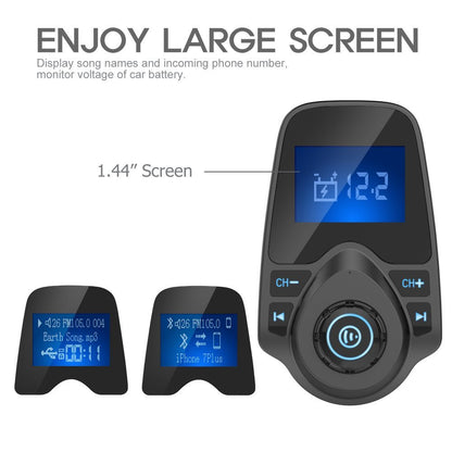 Nulaxy Wireless Bluetooth Car FM Transmitter Audio Adapter