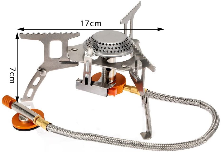 SeadeSky Ultralight Portable Outdoor Camping Stove 3000W Gas Powered Backpacking Stove