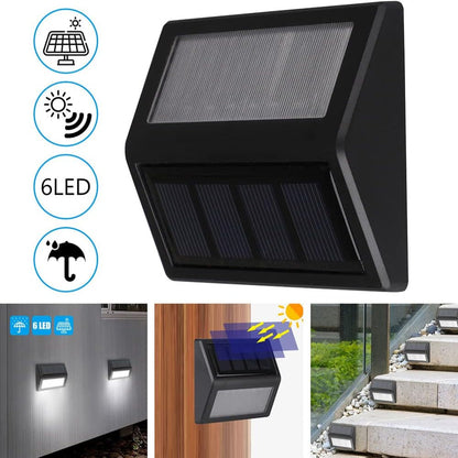 6-Pack Solar Deck Lights – Outdoor Waterproof Step Lighting