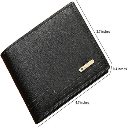 Slim Wallet for Men – Bifold Minimalist Wallet with Coin Purse, Card Holder & Money Clip