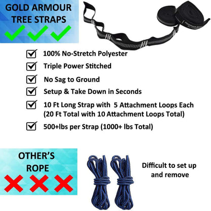 Portable Camping Hammock – Lightweight Single Hammock for Outdoor Indoor Use, Durable Fabric Design