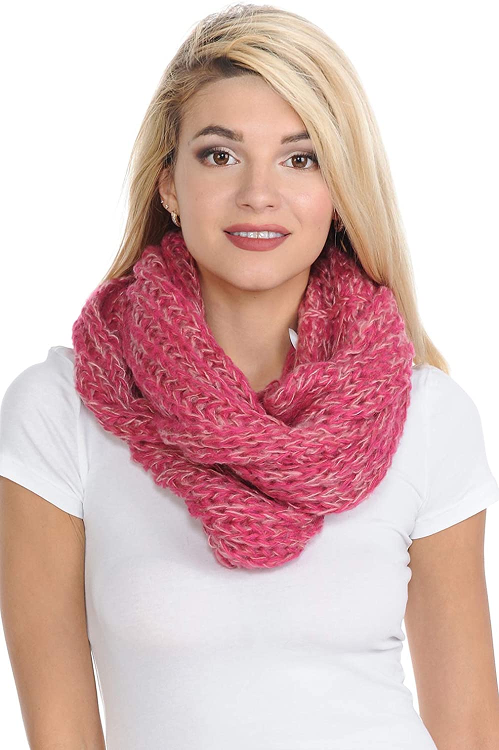 Basico Infinity Scarf | Winter Crochet Knit Scarf in One Size