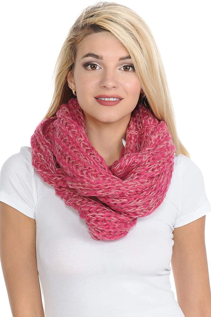 Basico Infinity Scarf | Winter Crochet Knit Scarf in One Size