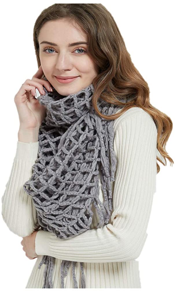 Winter Women Thick Cable Knit Ribbed Infinity Circle Loop Scarf