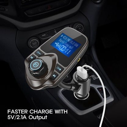 Nulaxy Wireless Bluetooth Car FM Transmitter Audio Adapter