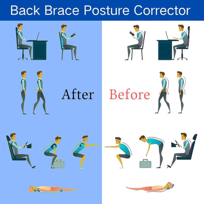 Adjustable Posture Corrector – Breathable Back Brace for Men & Women, Lower Back, Shoulder & Neck Support, Pain Relief