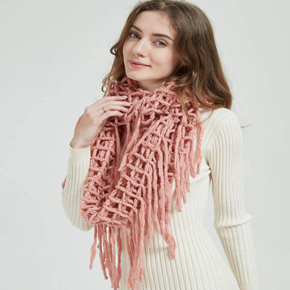 Winter Women Thick Cable Knit Ribbed Infinity Circle Loop Scarf
