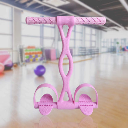 MEYUEWAL Pedal Resistance Band with Grip Ring, Upgraded Natural&Environmentally Friendly Elastic Pull Rope Fitness Sit-up Exercise at Home, for Abdomen, Waist, Arm, Yoga Stretching Slimming Training