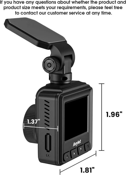 2K WiFi Dash Cam – Front Car Camera Use – Mini Design with 1.5" IPS Screen – WDR Night Vision, Loop Recording, G-Sensor & 24H Parking Monitor – External GPS & App Control