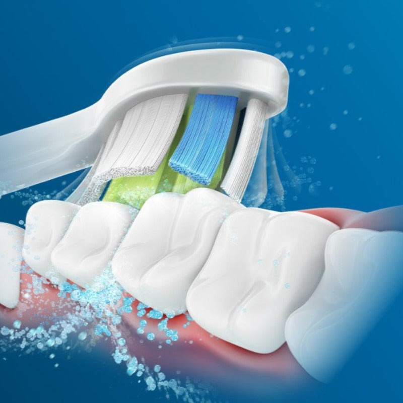 2 Pack Diamond Clean Replacement Toothbrush Heads Compatible With Philips Sonicare