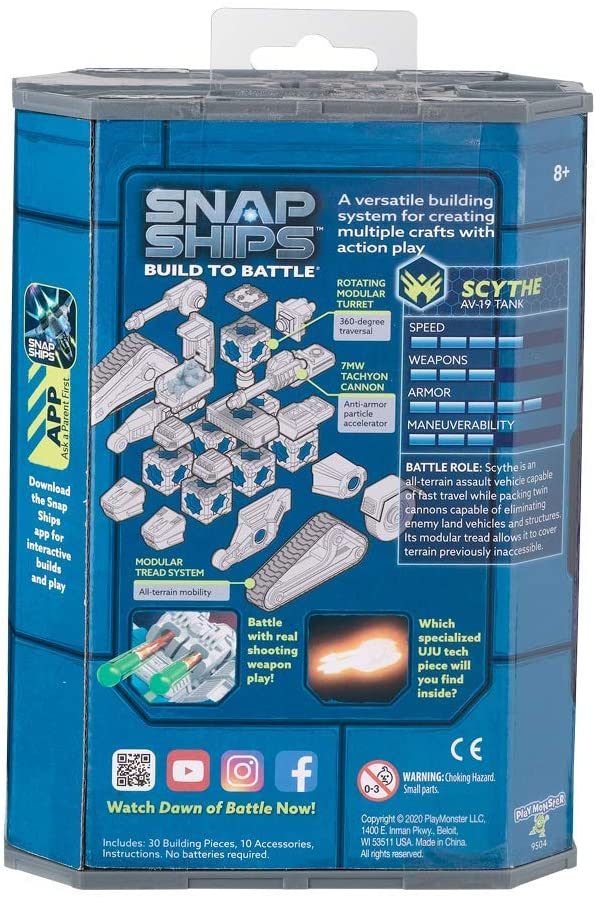 PlayMonster Snap Ships Scythe AV-19 Tank