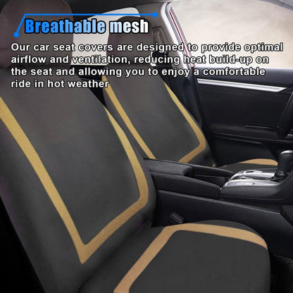 2-Pack Car Seat Covers – Front Seat Protection Use – Breathable Anti-Slip Design – Universal Fit for Truck, SUV & Sedan – Airbag Compatible Fabric