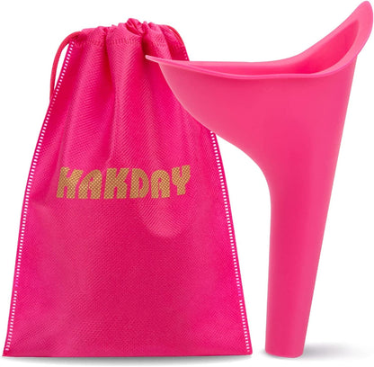 HAKDAY Urinal for Women, 4PCS Female Urinal Pee Funnel Portable Urination Device for Camping Travel Hiking Gear for Woman