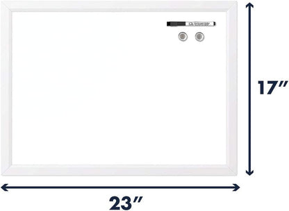  Magnetic Whiteboard, 17" x 23" Dry Erase White Board for Home Office or Personal Use