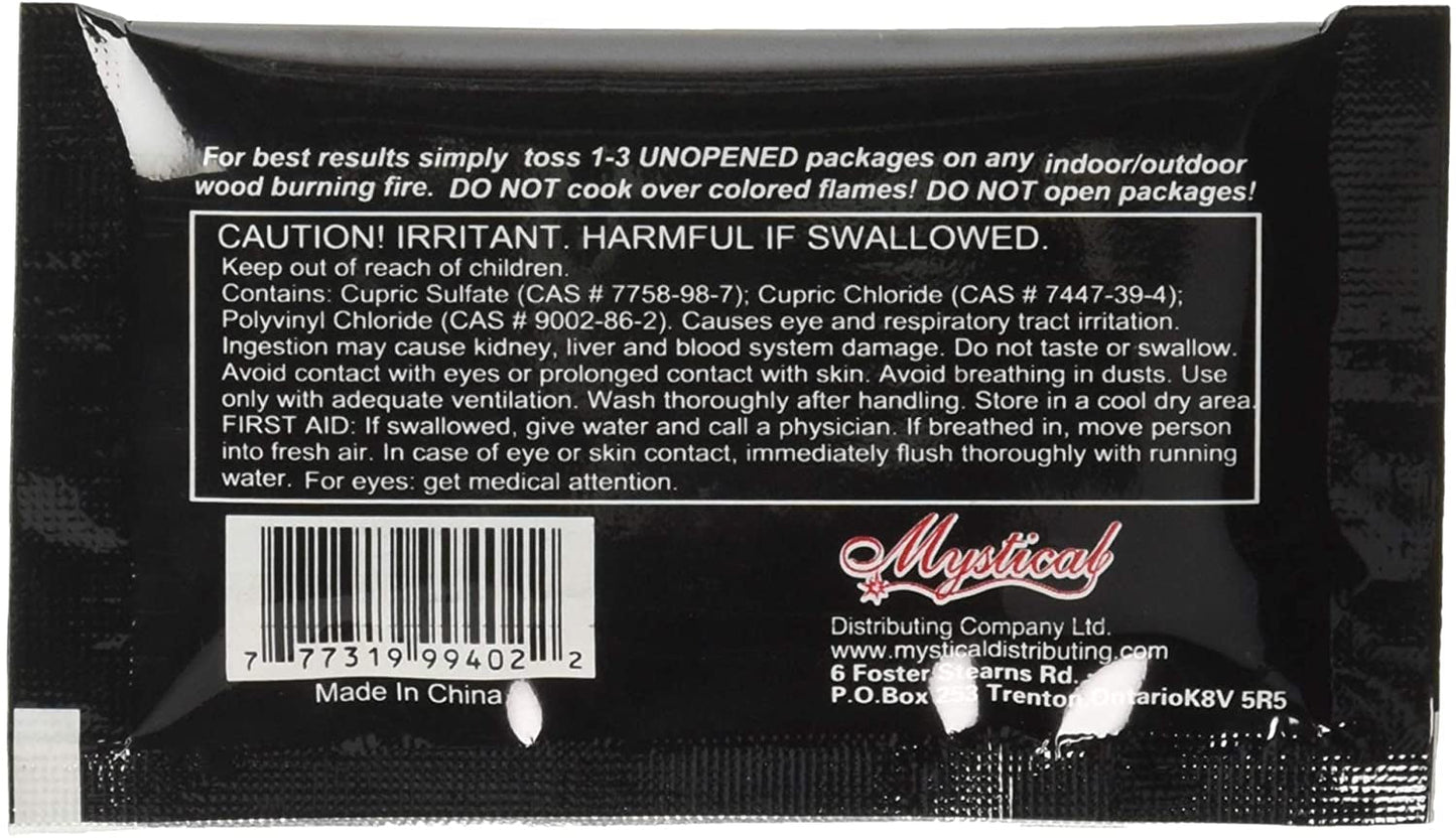 12 Pack Mystical Fire Flame Colorant Vibrant Long-Lasting Flame Color Changer Perfect for Halloween