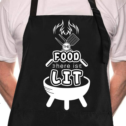  Funny BBQ Black Adjustable Kitchen Cooking Chef Aprons for Men…