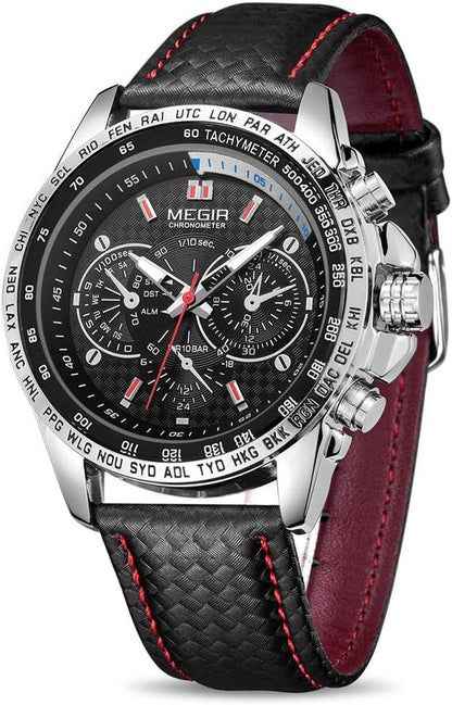 Men's Analog Luminous Quartz Watch with Calendar