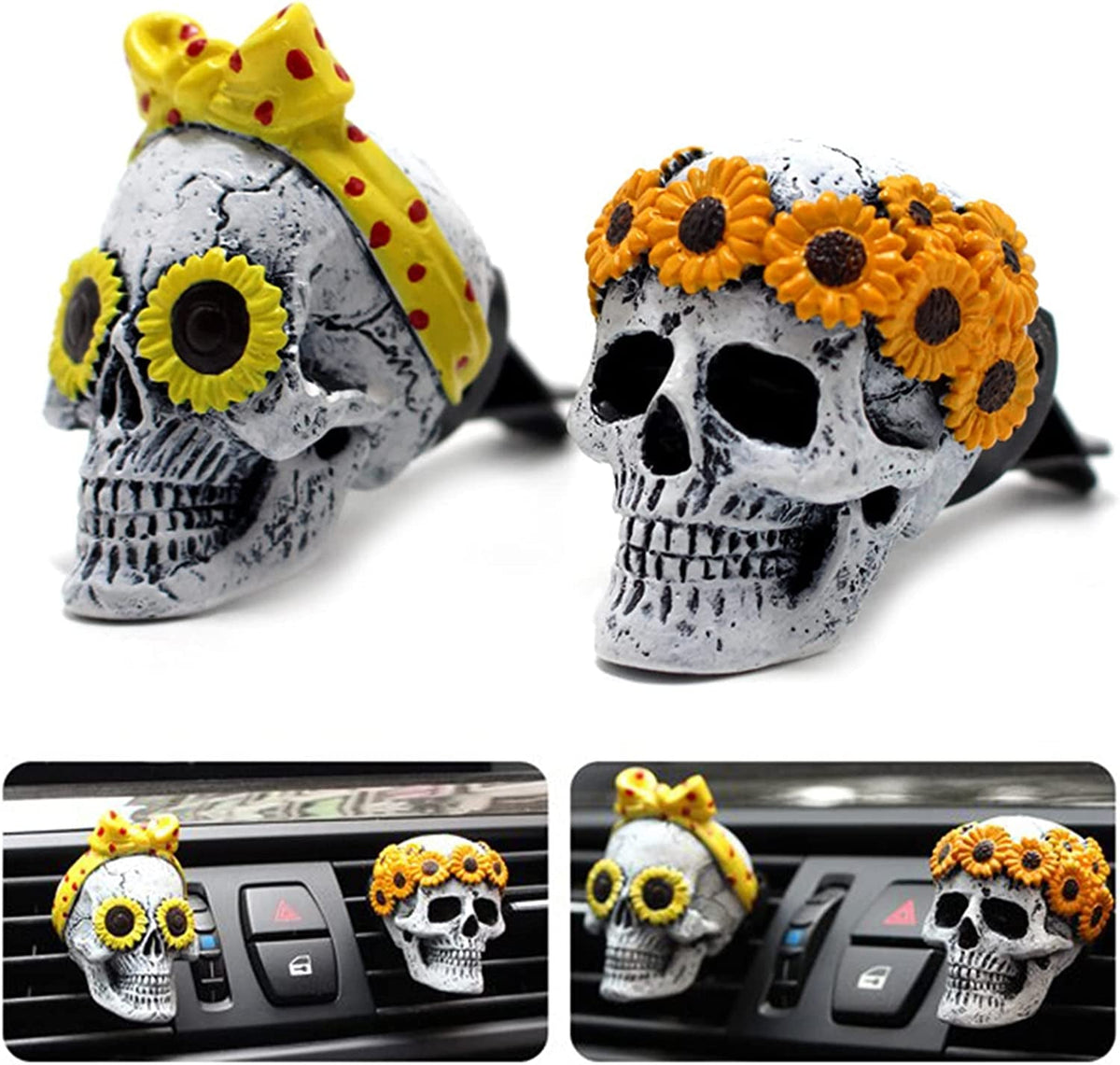 Cute Daisy Car Air Fresheners Vent Perfume Diffuser Clips