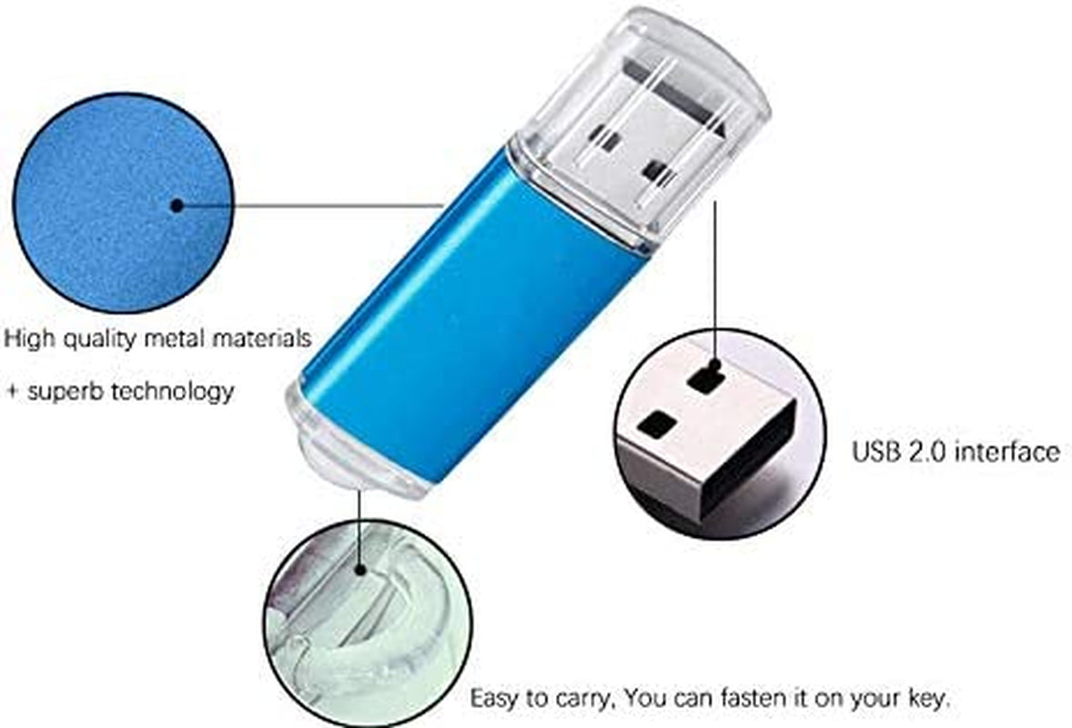 USB Flash Drive 32GB,USB Thumb Drive 2.0 High Speed USB Memory Stick Jump Drive Zip Drives Pen Drive