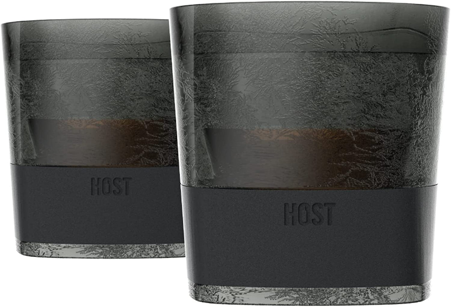  Cooling Cups for Whiskey, Bourbon, and Scotch, Freezer Gel Chiller Double Wall Tumblers Set of 1, Smoke,9 ounces