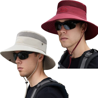 2 Pack Sun Hat for Women or Men 3” Wide Brim UPF 50+