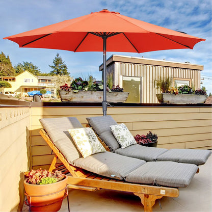 7.5FT Patio Umbrella with Push Button Tilt and Crank