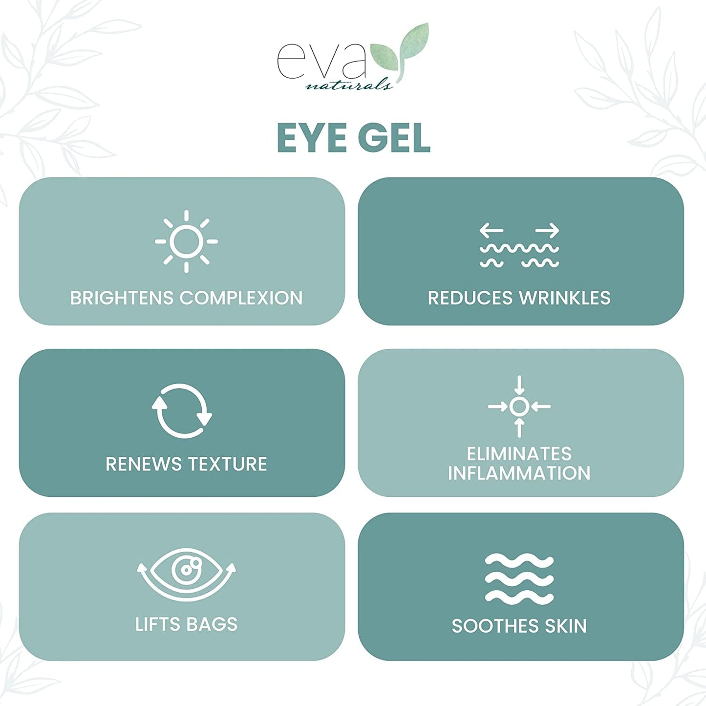 Anti-Aging Eye Gel - Luxurious Hydrating Under Eye Cream For Dark Circles and Puffiness, Bags, Crows Feet, Wrinkles - With Hyaluronic Acid & Skin-Firming Peptides Eye Serum (2 oz.)