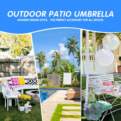 7.5FT Patio Umbrella with Push Button Tilt and Crank