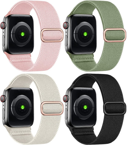 4 Pack Stretchy Bands Compatible for Apple Watch 