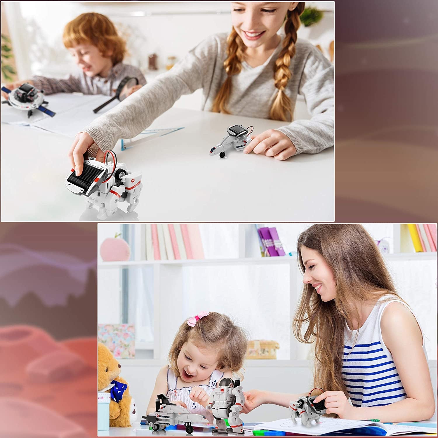 Solar Robot STEM Learning Kits Educational Space Moon Exploration