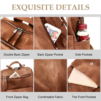 Women's Backpack Purse Leather Travel Backpack