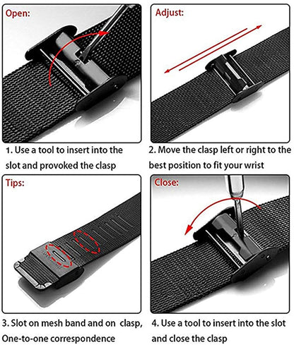Men's Minimalistic Ultra Thin Quartz Wrist Watch Stainless Steel Mesh Strap Black Casual 24H Display Dress Watch Men Analogue