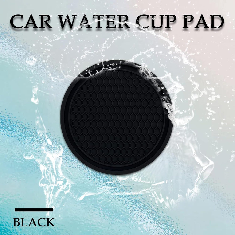 4-Pack Silicone Car Cup Holder Coasters – Anti-Slip Honeycomb Insert, Universal Auto Interior Accessories for Most Vehicles