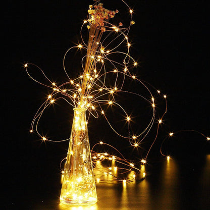 2-Pack Fairy String Lights – 20ft 60 LED Battery Operated Copper Wire Lights with Remote