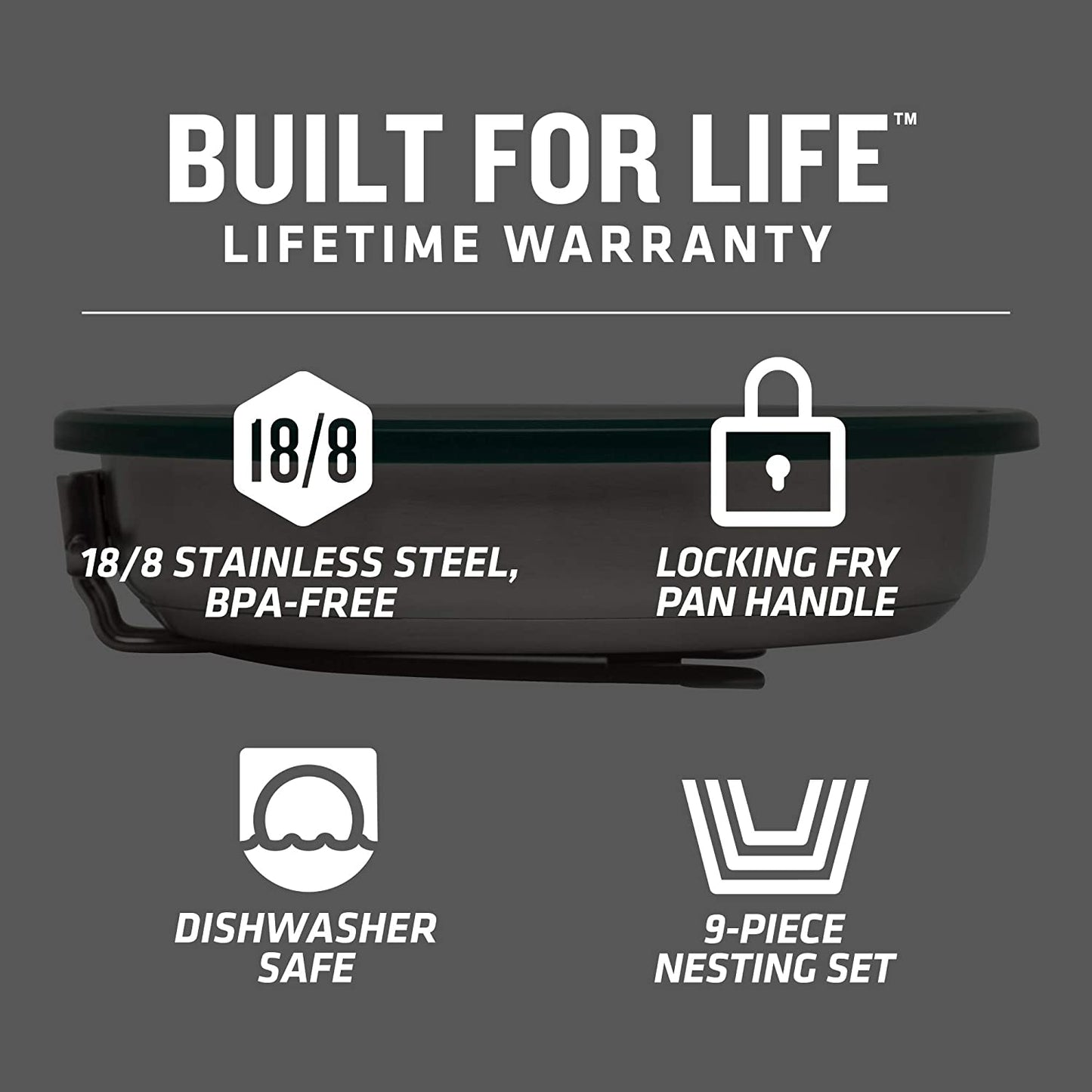 Stanley Adventure Prep & Eat Fry Pan Set, 32oz