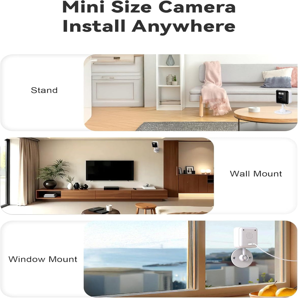 Indoor Security Camera – 2K WiFi 6 Smart Home Cam, Color Night Vision, Two Way Audio