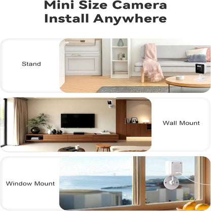 Indoor Security Camera – 2K WiFi 6 Smart Home Cam, Color Night Vision, Two Way Audio