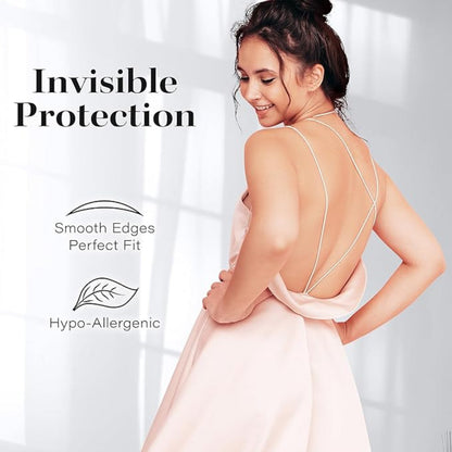 4-Pair Silicone Nipple Covers – Reusable Adhesive Pasties – Invisible Bra Alternative for Dress Wear – Soft Seamless Design for Women