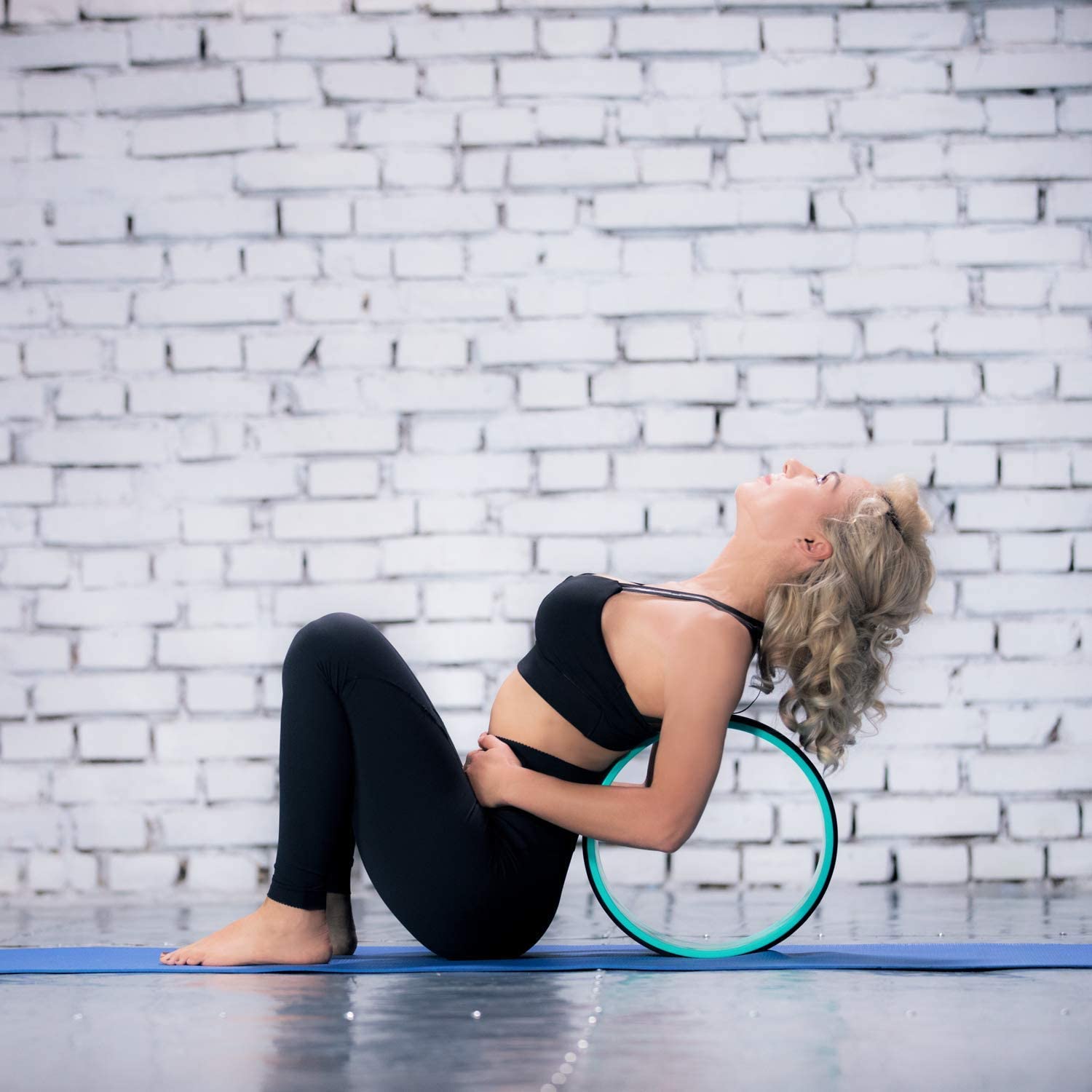 pete's choice Yoga Wheels with Yoga Strap & Exercise Guide | Comfortable & Durable Yoga Balance Accessory | Increase Flexibility | Improve Posture