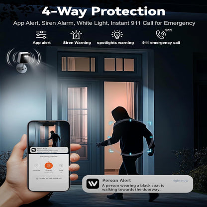 Indoor Security Camera – 2K WiFi 6 Smart Home Cam, Color Night Vision, Two Way Audio