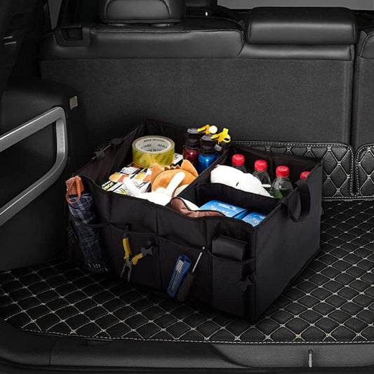 Car Trunk Organizer – Collapsible Cargo Storage Box for SUV and Truck Vehicle Storage