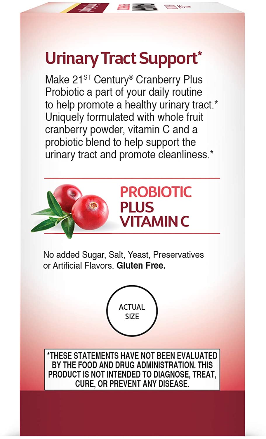 60 Count Cranberry Plus Probiotic Tablets