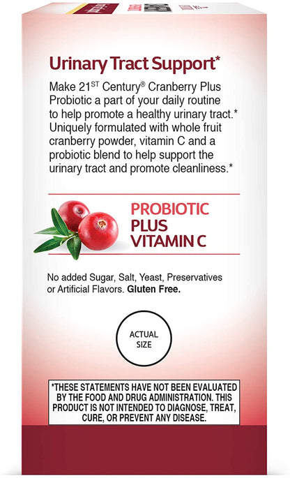 60 Count Cranberry Plus Probiotic Tablets